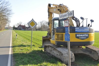 Bauarbeiten entlang der Kreisstraße 8