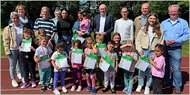Beim Projekt Minisportabzeichen erfolgreich Beim Projekt Minisportabzeichen erfolgreich