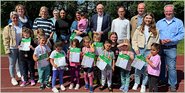 Beim Projekt Minisportabzeichen erfolgreich
