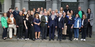 Zum Willkommenstag ins Rathaus eingeladen Zum Willkommenstag ins Rathaus eingeladen