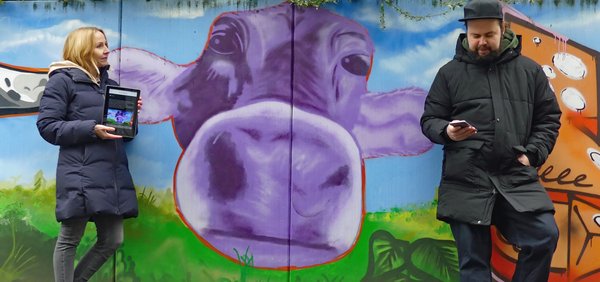 Mit dem Smartphone zu den Graffitis