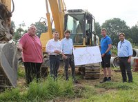 Spatenstich für neues Baugebiet in Ahden