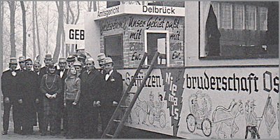 Mottowagen 1974 der Ostenländer Kanevalisten Mottowagen 1974 der Ostenländer Kanevalisten