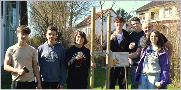 Schüler pflanzten Baum zum Abschied