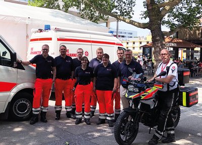 Johanniter im Großeinsatz