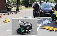 Bei Fahrradunfällen schwer verletzt