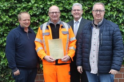 Peter Marks feiert 40-jähriges Dienstjubiläum