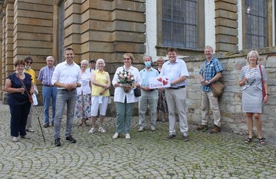 Gästeführerin Annegret Aust verabschiedet sich Gästeführerin Annegret Aust verabschiedet sich