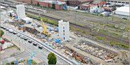 Hochbau des neuen Parkhauses gestartet