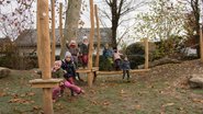 Miniseilgarten in der Kita Regenbogen