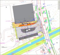 Plan des Bauprojektes barrierefreie Bushaltestelle 