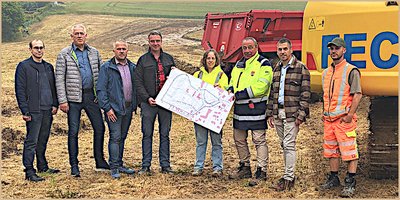 Bauarbeiten für neues Wohngebiet gestartet Bauarbeiten für neues Wohngebiet gestartet