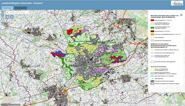 Entwurf des Landschaftsplans Gütersloh
