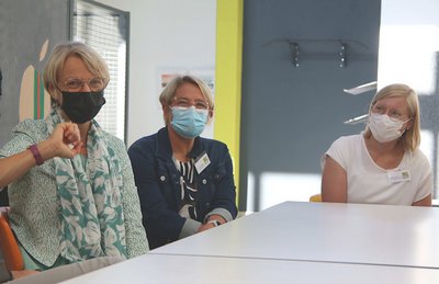 Schul- und Bildungsministerin Feller zu Besuch