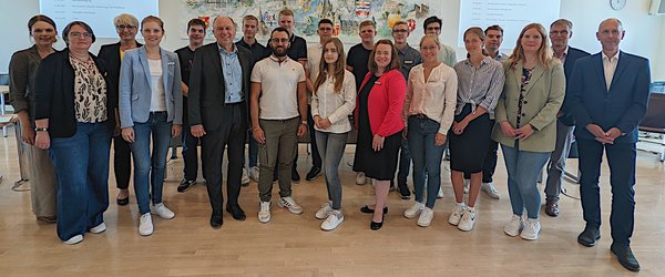 Neue Azubis in der Kreisverwaltung begrüßt