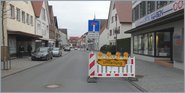 Lange Straße in Höhe Sparkasse gesperrt