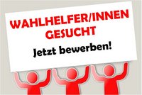 Wahlhelferinnen und Wahlhelfer für die Bundestagswahl 2021 gesucht.