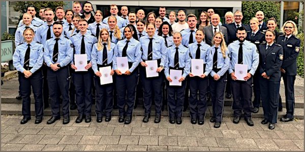 34 neue Polizistinnen und Polizisten