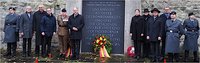 Gedenken vor dem Mahnmal am Busdorfwall