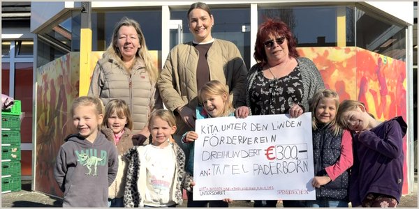 Kinder spenden für die Paderborner Tafel