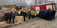 Spatenstich für neues Feuerwehrgerätehaus Spatenstich für neues Feuerwehrgerätehaus