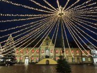 Adventskalender erstrahlt am Rathaus 