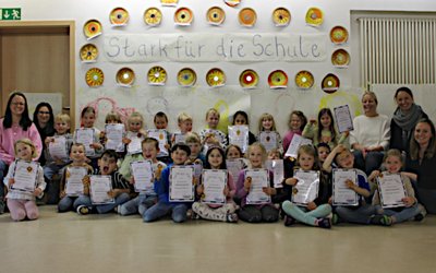 Vorschulkinder der Kita Lippenest 