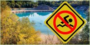 Warnung vor Baden in Baggerseen