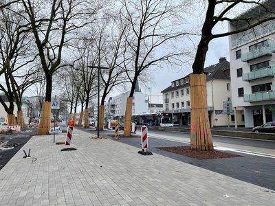Neue Busspur wird in Betrieb genommen