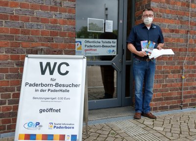 Besucher-Toilette in der Paderhalle wieder geöffnet