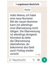 Betrüger chatten bei WhatsApp
