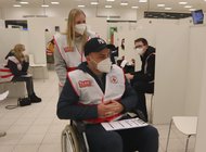 Probedurchlauf am Impfzentrum 