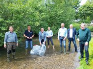Aussetzung der Äschen in Büren