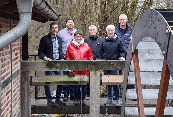 Neues Mühlrad für die Mühle