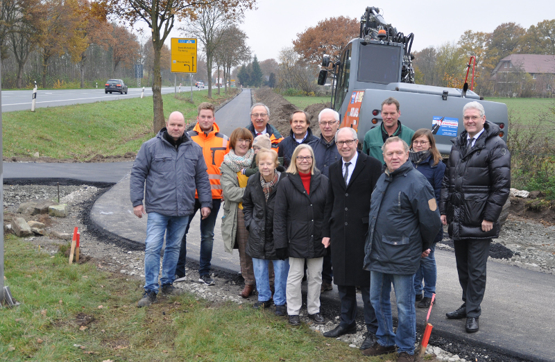 Mehr Sicherheit für Fußgänger und Radfahrer an der K61 in Delbrück