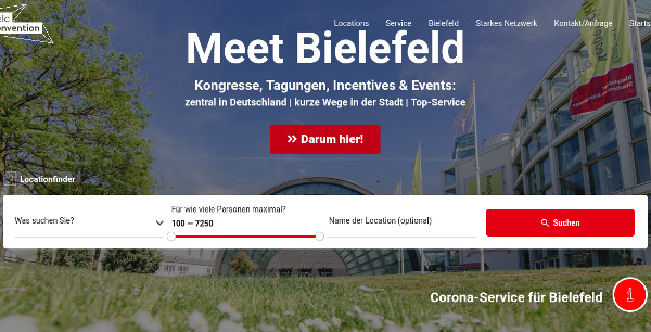 Neuer Locationfinder für Bielefeld