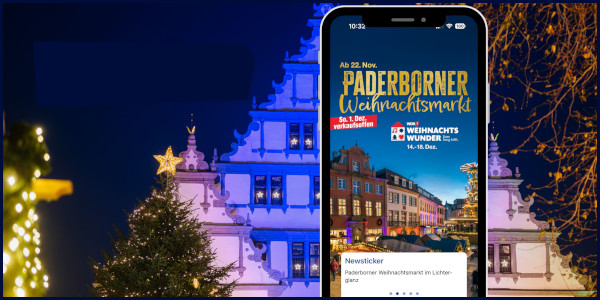 Libori-App zum Weihnachtsmarkt im Einsatz