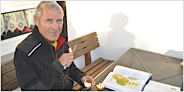 Klaus bestimmt unbekannte Apfelsorten
