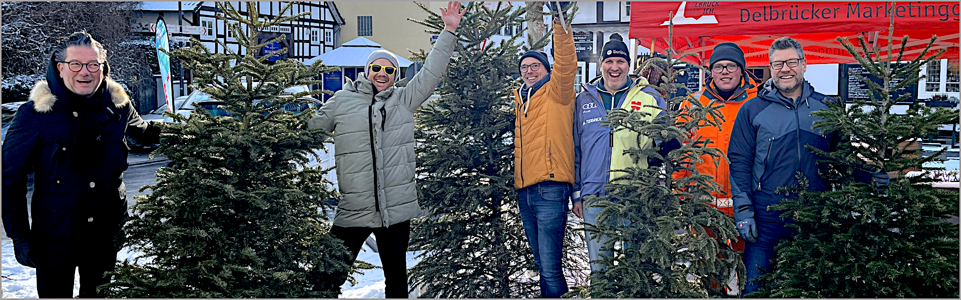 Tannenbäume gegen Gutscheine eingetauscht