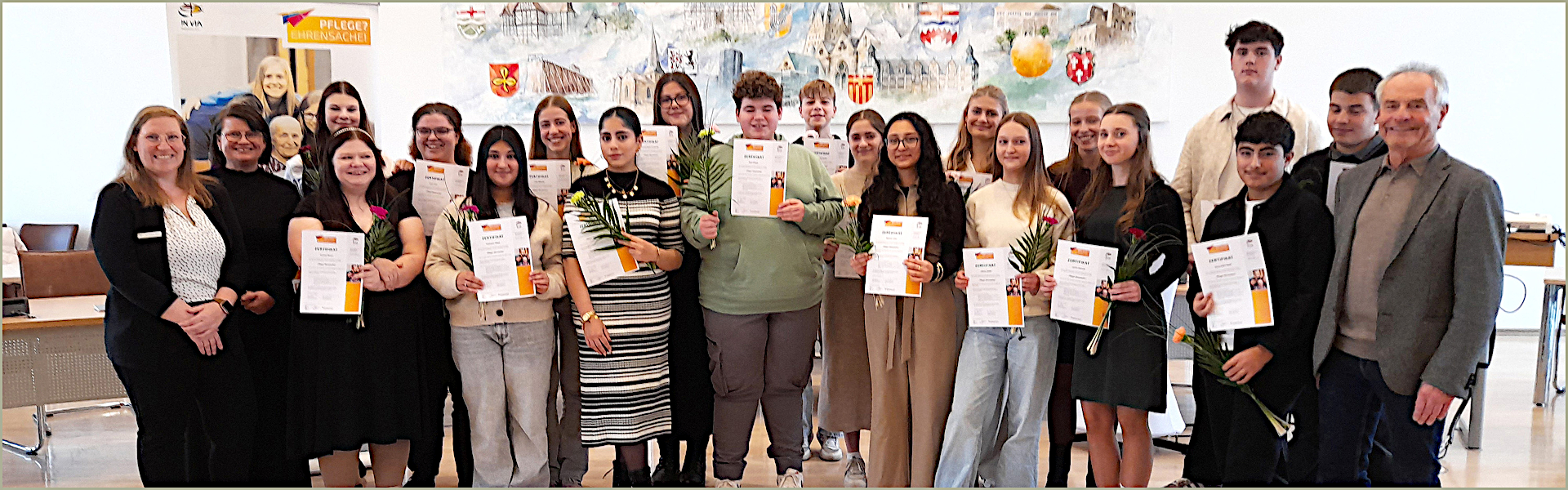 Jugendliche entdecken die Welt der Pflege